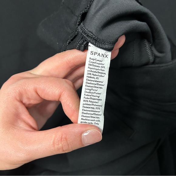 SPANX‎ SPANXsmooth™ PerfectFit Ponte Flare Pant Black Petite - Picture 8 of 12